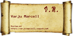 Varju Marcell névjegykártya