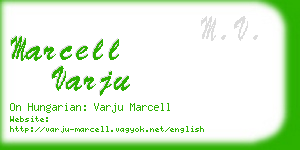 marcell varju business card